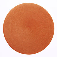 Deborah Rhodes Round Placemat - 2 Tone Burnt/Orange
