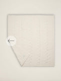 Barefoot Dreams Heathered Cable Baby Blanket