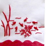 Sharyn Blond Linens Fish and Coral Guest Towels