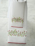 Sharyn Blond Linens Mistletoe Guest Towels