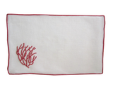 Sharyn Blond Linens Sea Coral Cocktail Napkin
