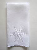Sharyn Blond Linens Snowflake Guets Towels