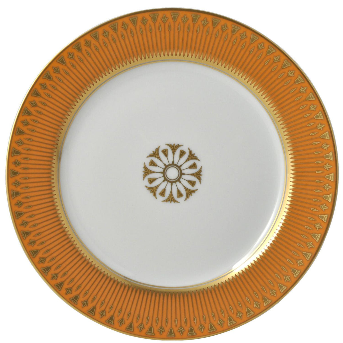 Bernardaud Soleil Levant Orange Salad Plate Sharyn Blond Linens