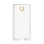 Gold Foil Horseshoe Notepad with Lucite Holder