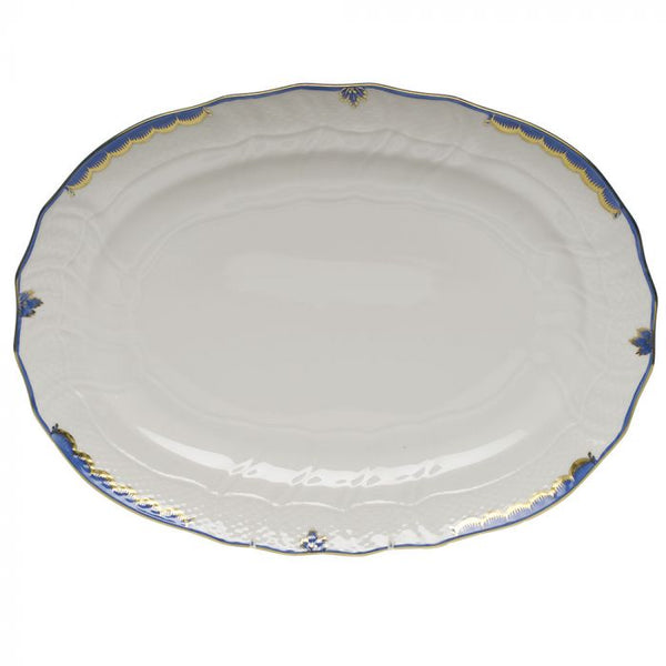 Herend Princess Victoria Blue Oval Platter