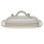 Herend Collections Golden Edge Butter Dish with Branch