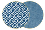 Holly Stuart Round, Reversible Navy Placemat