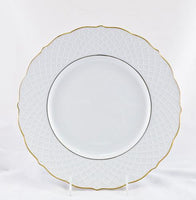 Anna Weatherley Empire White and Gold Dinner Plate