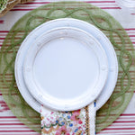 Juliska Al Fresco Berry & Thread Melamine Whitewash Dinner Plate