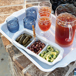 Juliska Berry & Thread Melamine Whitewash 24" Handled Tray