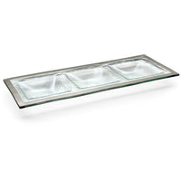 Annie Glass Roman Antique Three-Section Tray