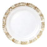 Vietri Rufolo Glass Gold Rim Charger Plate