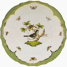 Herend Rothschild Bird Green Dinner Plate