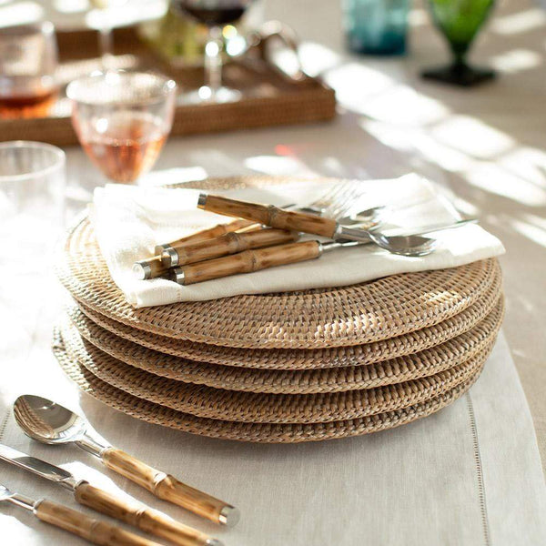 Caspari Rattan Charger