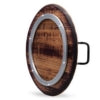 Vintage Provence Platter with Lazy Susan and Iron Handles