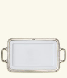 Match Pewter Gianna Platter with Handles