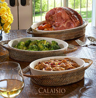 Calaisio Medium Oval Baker and Pillivuyt Casserole Dish 2QT