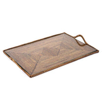 Calaisio Rectangular Serving Tray With Glass