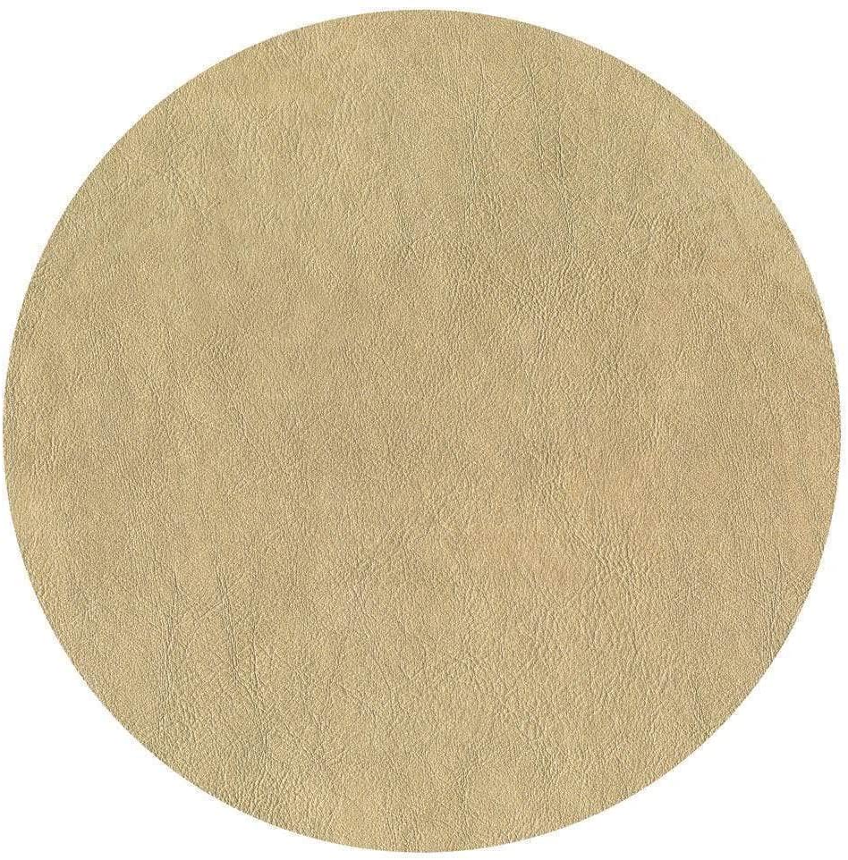 Caspari Leather FeltBacked Placemat in Gold Sharyn Blond Linens