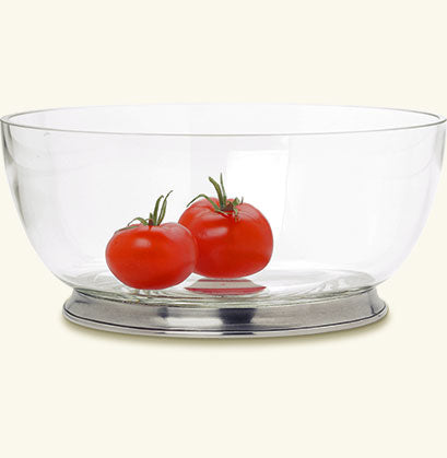 Match Pewter Round Crystal Bowl, Extra Large
