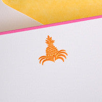 The Printery Orange Pineapple Notecards