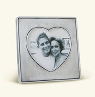 Match Pewter Heart in Square Frame