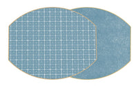 Holly Stuart Two-Sided Key/Dot Fan Ellipse Placemat