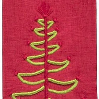 Sharyn Blond Linens Cut Out Tree Guest Towels
