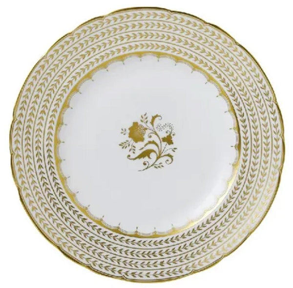 Royal Crown Derby Darley Abbey White Accent Plate