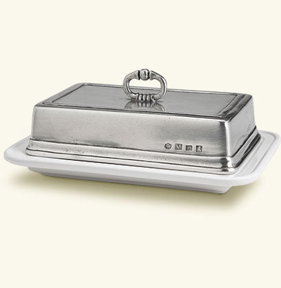 Match Pewter Convivio Double Butter Dish with Cover
