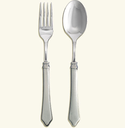Match Pewter Violetta Serving Fork and Spoon