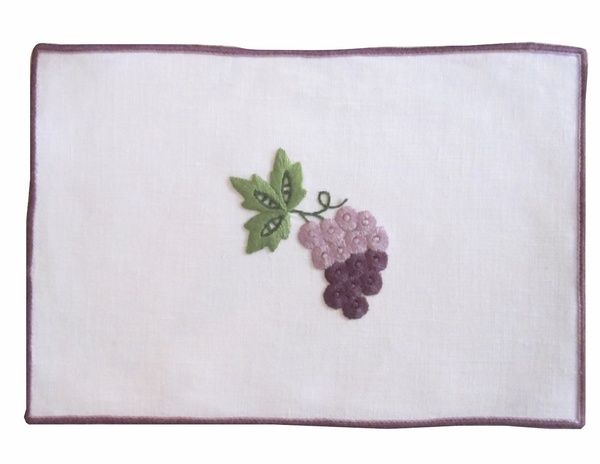Sharyn Blond Linens Grapes Cocktail Napkin