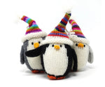 Melange Penguin with Striped Hat Ornament