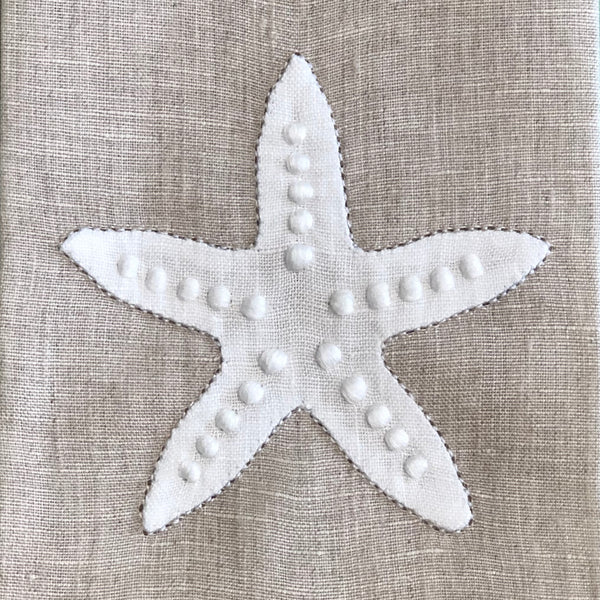 Sharyn Blond Linens Starfish Guest Towels