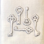 Sharyn Blond Linens Keys Hand Towels