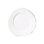 Vietri Lastra Salad Plate White