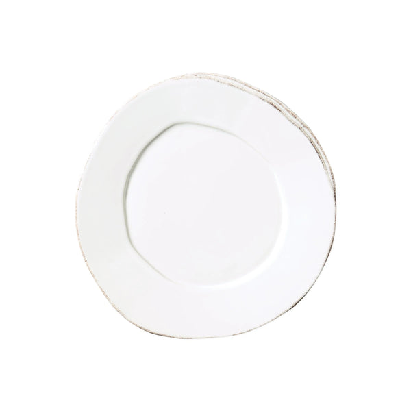 Vietri Lastra Salad Plate White