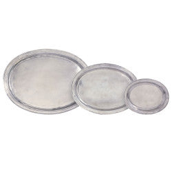 Match Pewter Oval Incised Tray