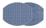 Holly Stuart Two-Sided Key/Dot Fan Ellipse Placemat