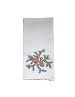 Sharyn Blond Linens Pinecone Guest Towels