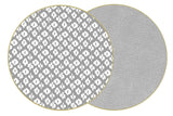 Holly Stuart Two-Sided Dot Fan/Ikat Round Placemat