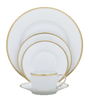Raynaud Fontainebleau Gold 5 Piece Place Setting