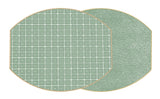 Holly Stuart Two-Sided Key/Dot Fan Ellipse Placemat