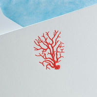 The Printery Poppy Red Coral Notecards
