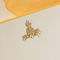The Printery Gold Pineapple Notecards