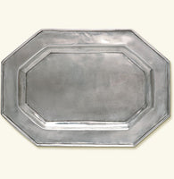 Match Pewter Octagonal Tray For Tureen