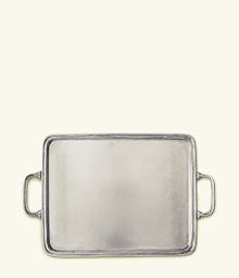 Match Pewter Rectangle Tray with Handles