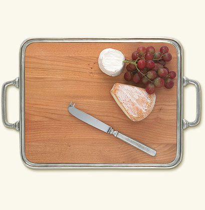 Match Pewter Cheese Tray with Handles, Medium