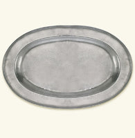 Match Pewter Wide Rimmed Oval Platter