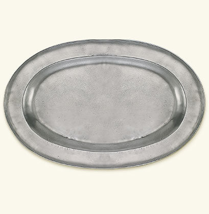 Match Pewter Wide Rimmed Oval Platter